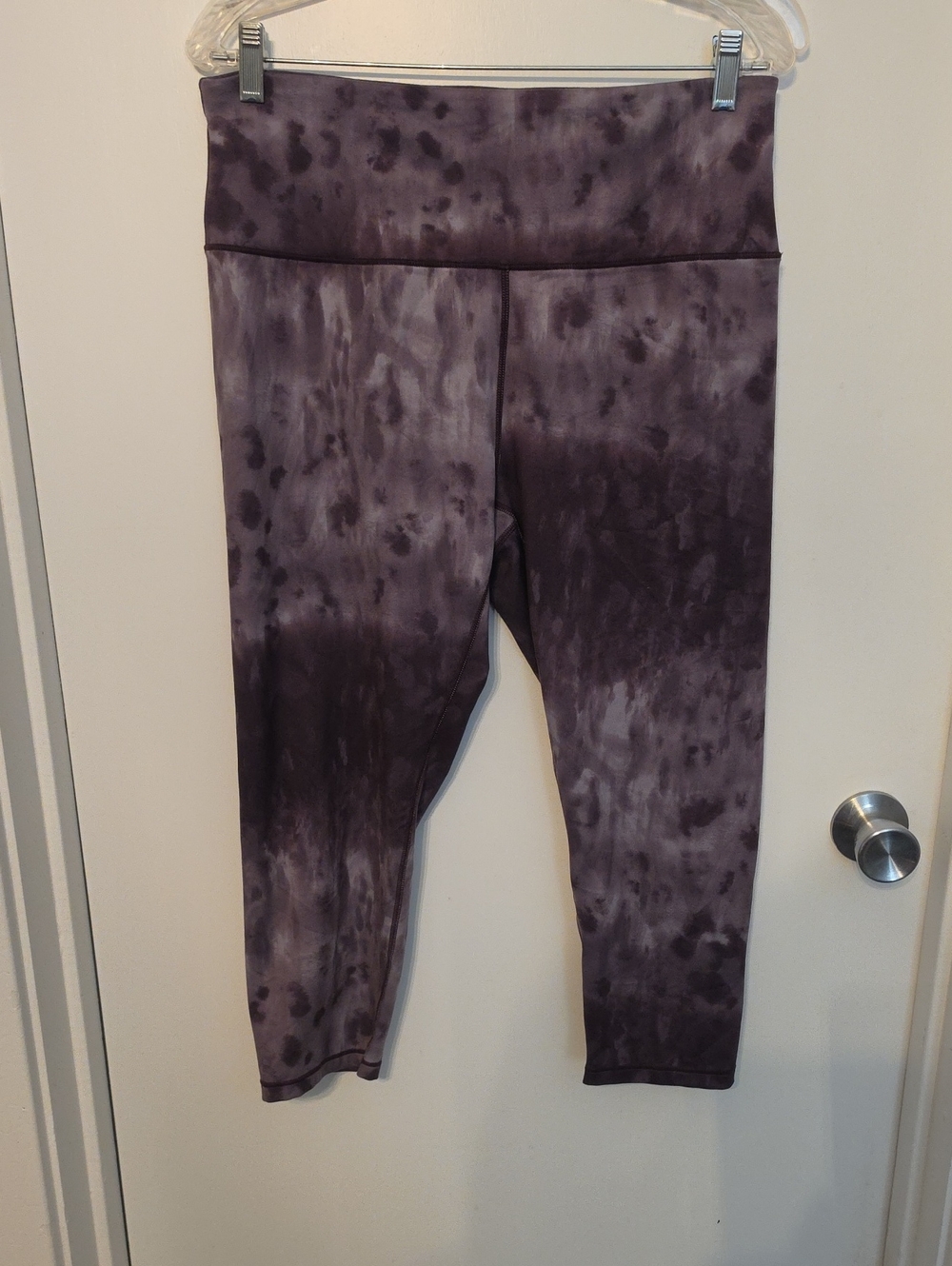 Balance Collection Purple Tie-Dye Capri Leggings